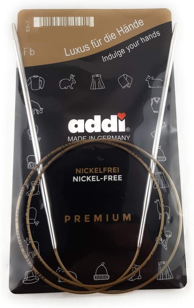 Addi Turbo Circular Knitting Needle - Aluminium Brown 5.5 mm (105-7 40 5.5)