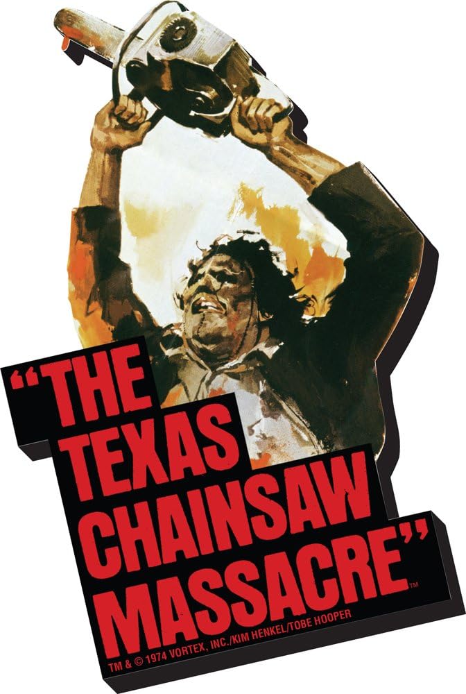 Aquarius Texas Chainsaw Massacre Leatherface Funky Chunky Wooden Magnet