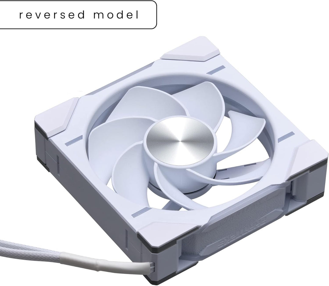 Phanteks D30 PWM Reverse Airflow D-RGB Fan - 120mm, White