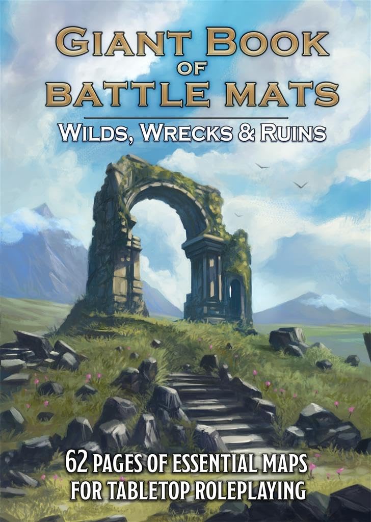 Loke Giant Book of Battle Mats Wilds, Wrecks & Ruins Game Accessory (GQLBM046)