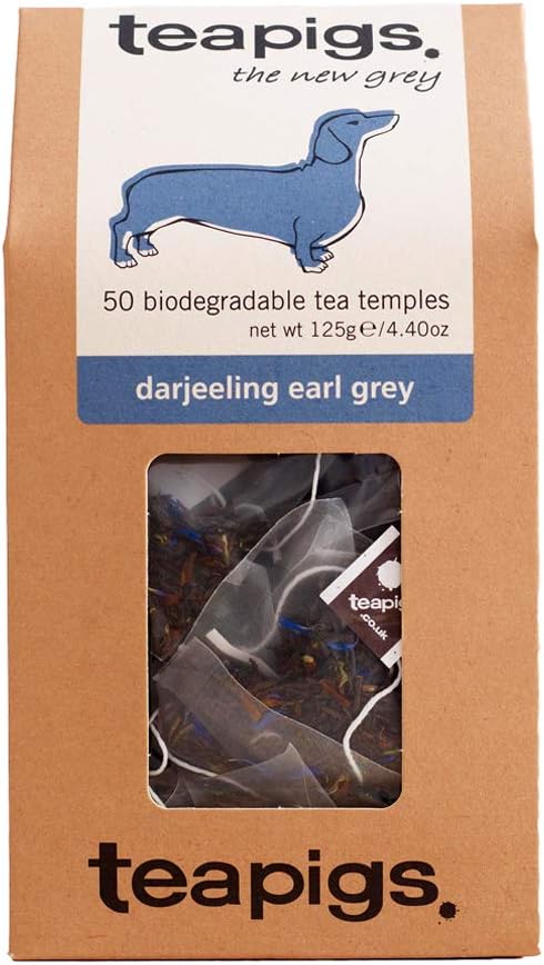 Teapigs Darjeeling Earl Grey Tea Bags - Whole Leaf Tea (76682)