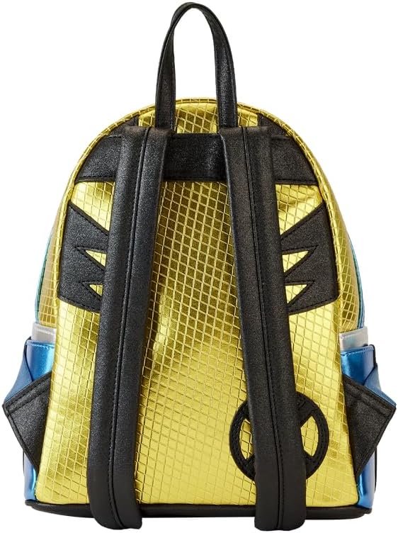 Loungefly X-Men Wolverine Metallic Mini Backpack (Gold, One Size)