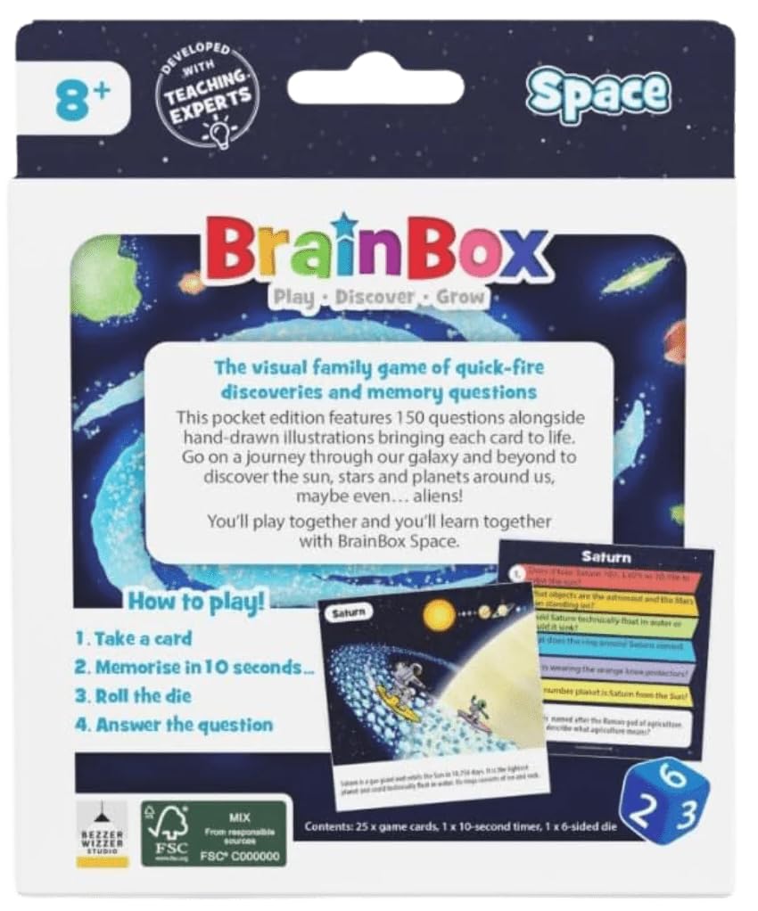 BrainBox Brainbox Pocket - Space Card Game (BEZBB04EN)