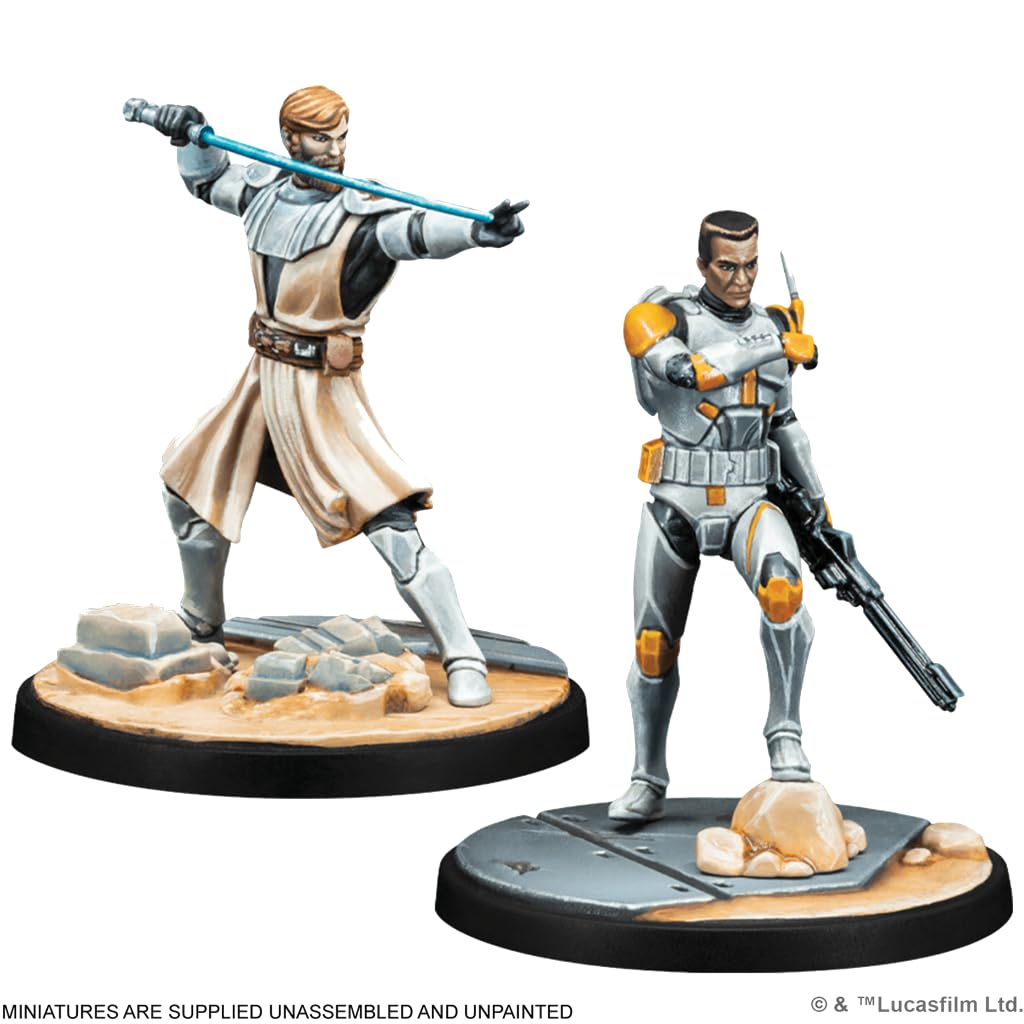 Atomic Mass Games Star Wars Shatterpoint: Hello There - General Obi-Wan Kenobi Squad Pack Miniatures and Card Game (FFGSWP06)