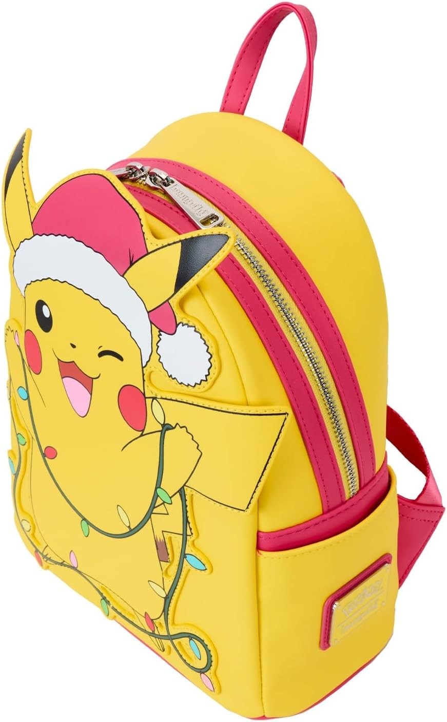 Loungefly Pokémon Santa Pikachu Christmas Lights Mini Backpack (PMBK0301)