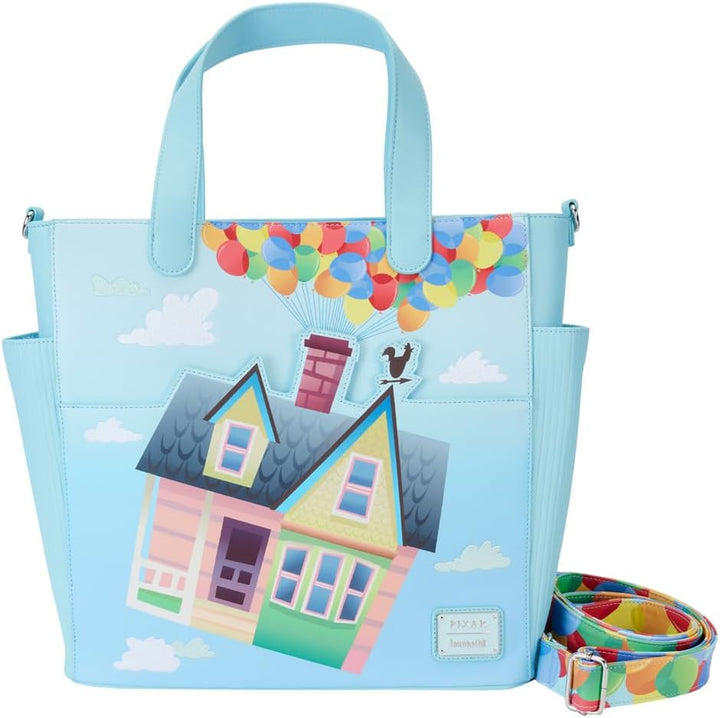 Loungefly Tote Bags Pixar Up 15th Anniversary Convertible Tote Bag Blue