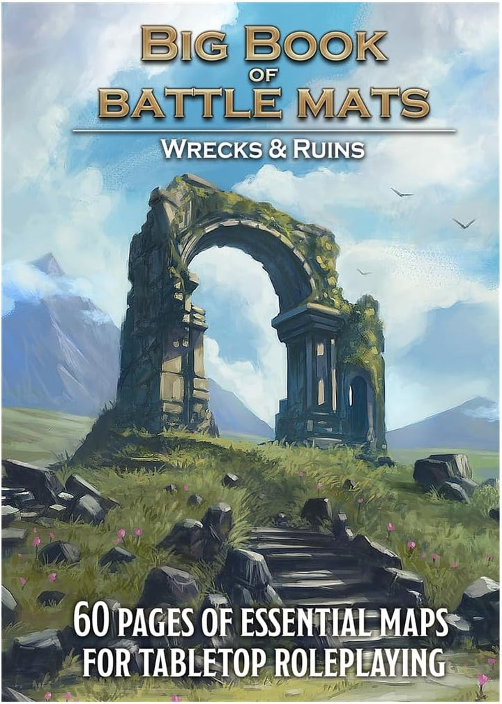 Loke Big Book of Battle Mats Wilds, Wrecks & Ruins Game Accessory (GQLBM047)