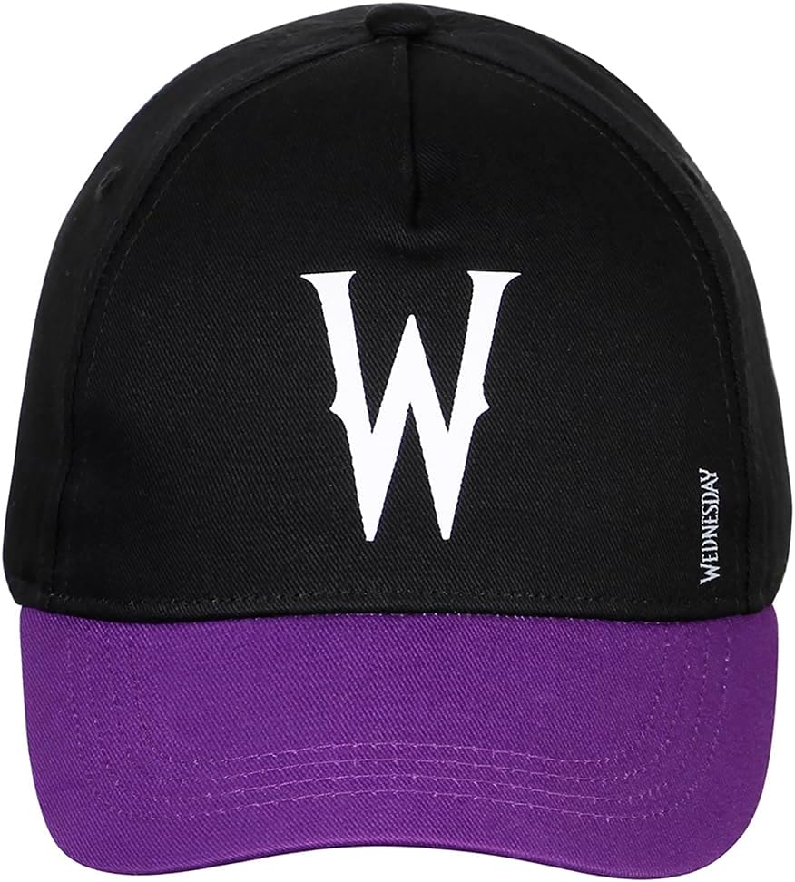 Wednesday W-Children's Cap, Black (Model: W-Cap-Black-55cm)