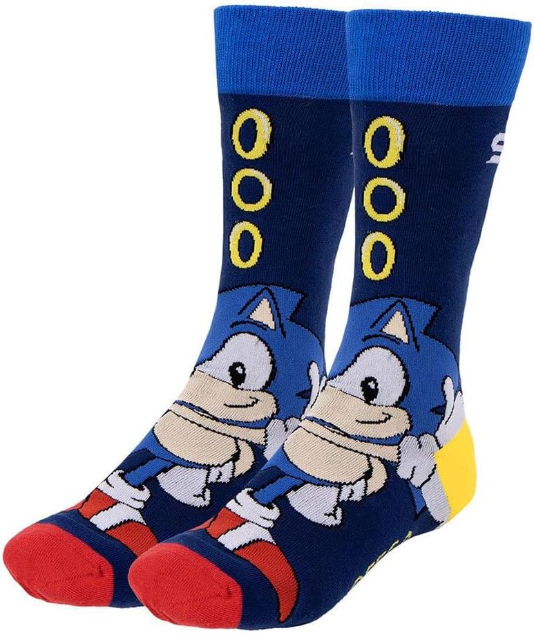 Sonic Socks - Blue, Red, Yellow (Size 40-46)