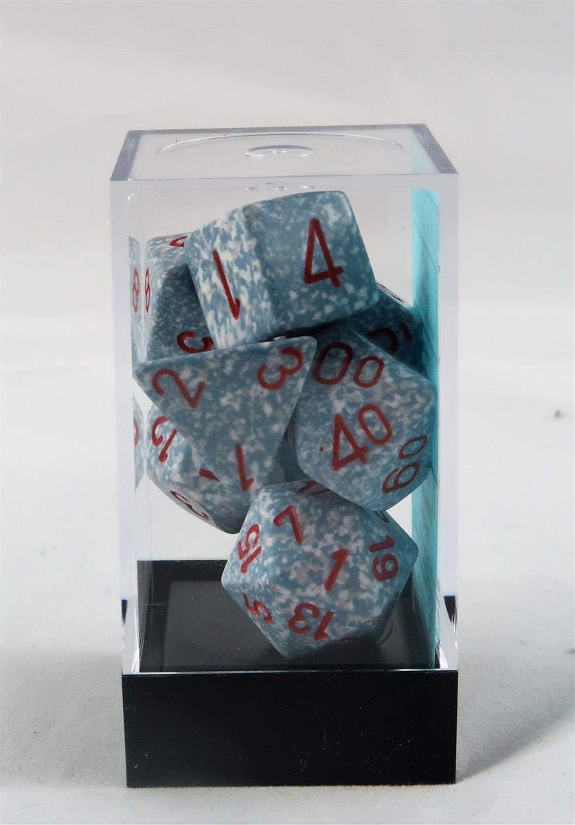 Chessex Manufacturing 25300 Air Speckled Polyhedral Dice Set Of 7 by Chessex Manufacturing