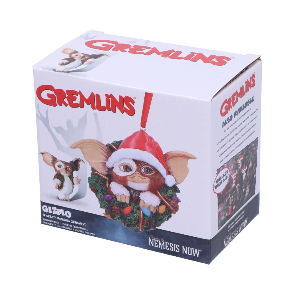 Nemesis Now Gremlins Gizmo in Wreath Hanging Ornament (B6411X3)