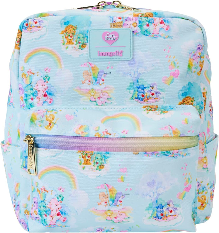 Loungefly Care Bears Cousins AOP Nylon Small Square Mini Backpack (LOUCBBK0026)