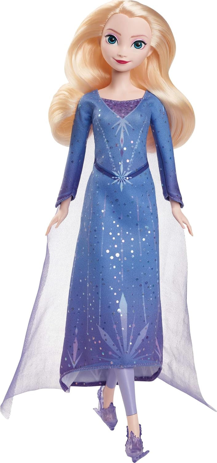 Mattel Disney Frozen Elsa Ice-Skating Look Fashion Doll (JBG53)