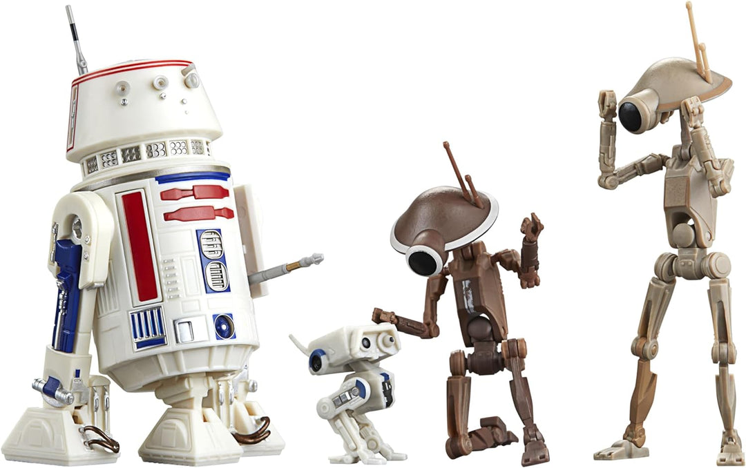 Star Wars The Black Series R5-D4, BD-72 & Pit Droids - 15-cm Action Figures for Galactic Play