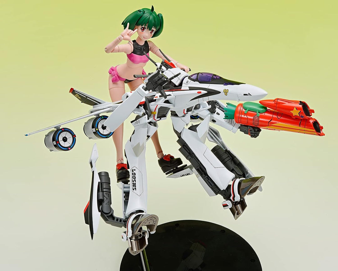 GOOD SMILE Aoshima - Macross F VF-25F Messiah Ranka Lee Plastic Model Kit - Anime Series Collectible for Ages 15+