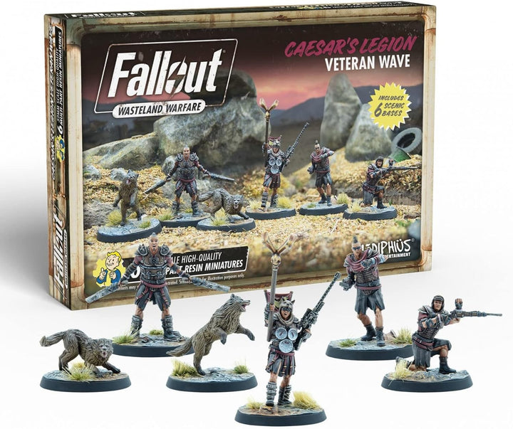 Modiphius Entertainment Fallout Wasteland Warfare Caesar's Legion Veteran Wave Miniatures Set (MUH052149)