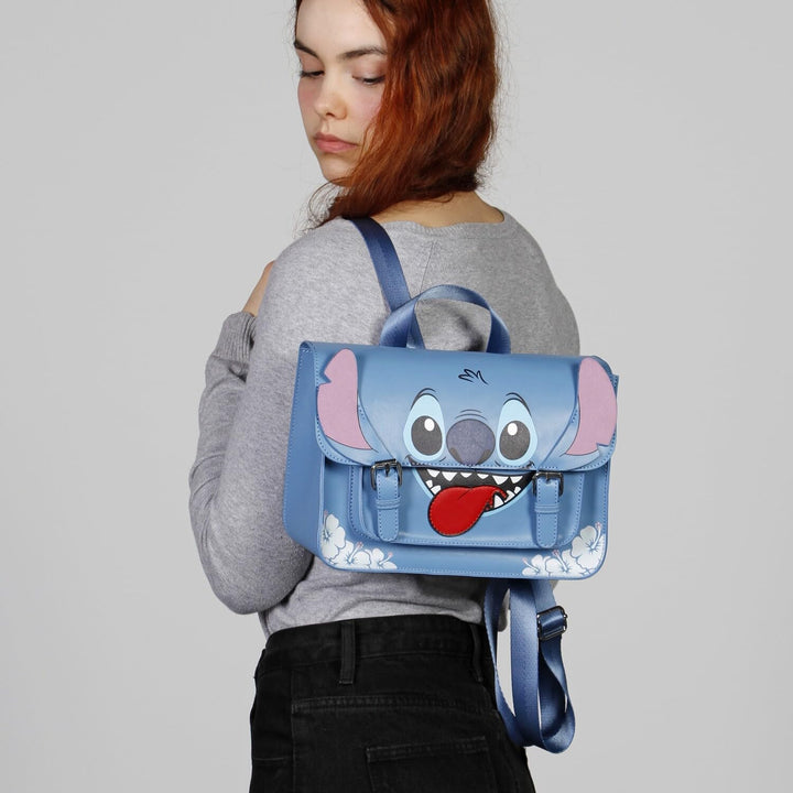 Disney Lilo and Stitch Tongue Satchel Shoulder Bag-Backpack (07403)