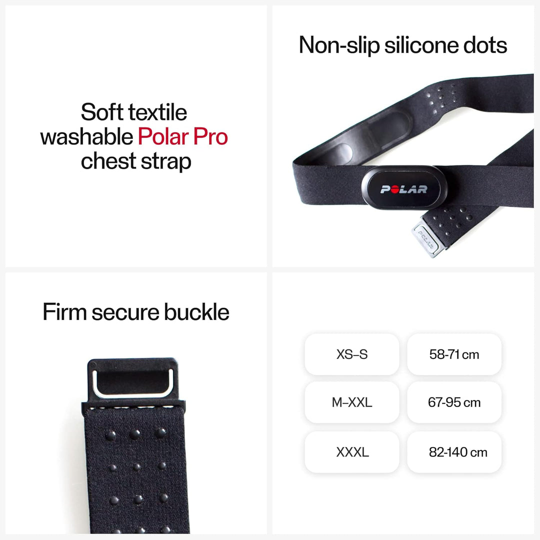 Polar Pro Chest Strap - Heart Rate Monitor Belt for Polar H10 Sensor