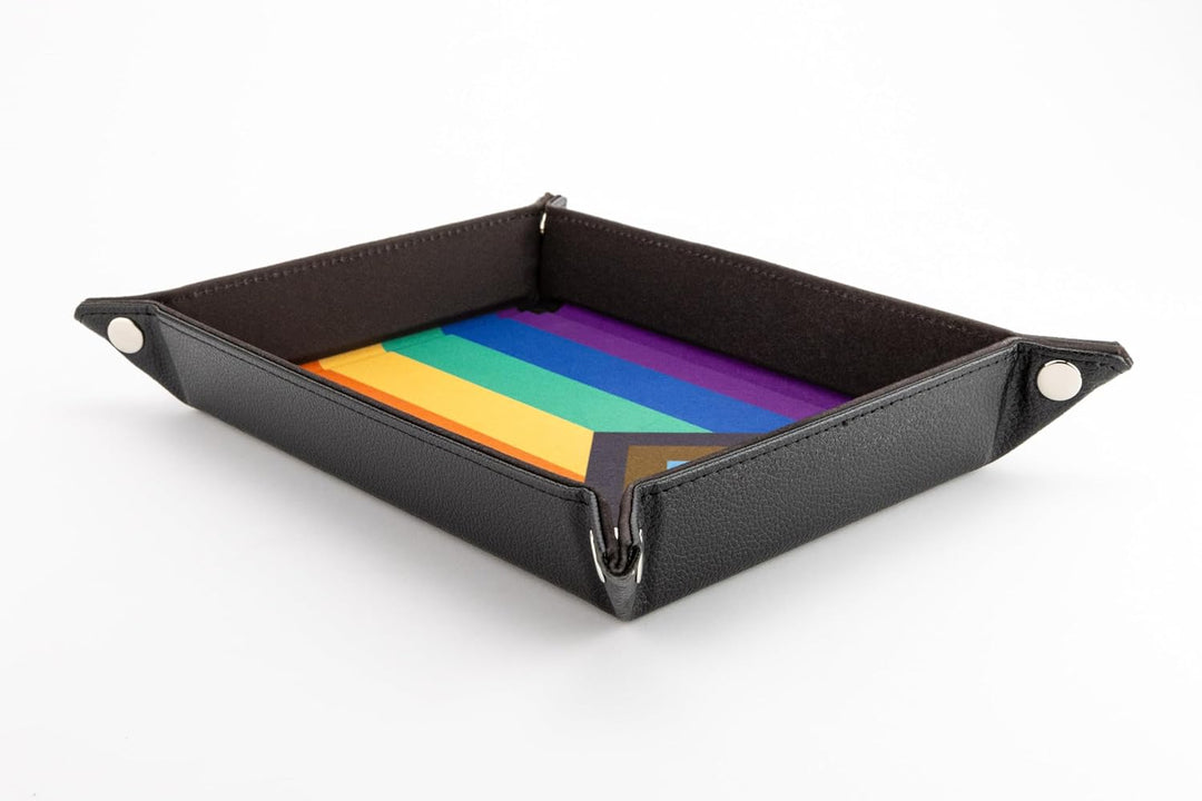 Metallic Dice Games Pride Rainbow Flag Dice Tray (FanRoll)