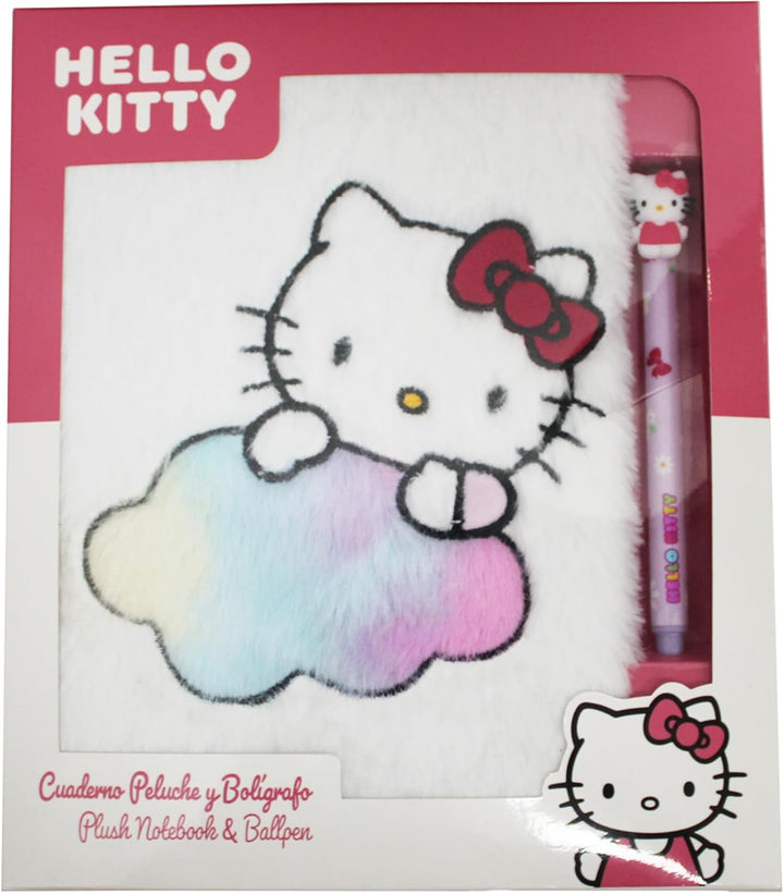 CyP Brands Hello Kitty Plush Notebook Gift Set with Pen (SET37-01HK)