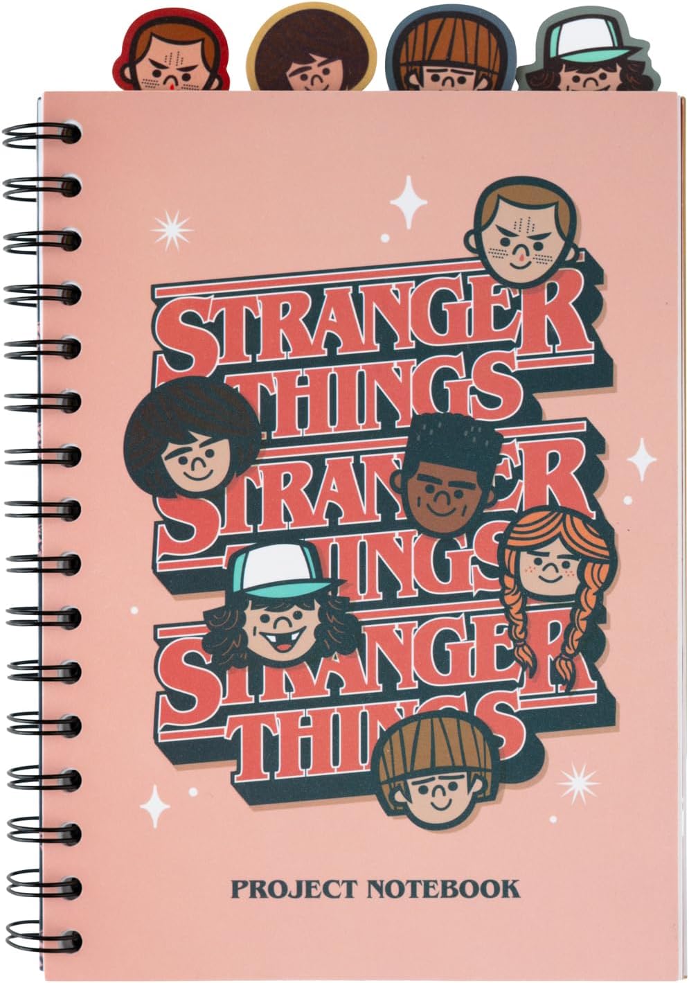 Grupo Erik A5 Project Notebook With 4 Dividers - Stranger Things | A5 Notebook (Notebook, Official Licensed Product)