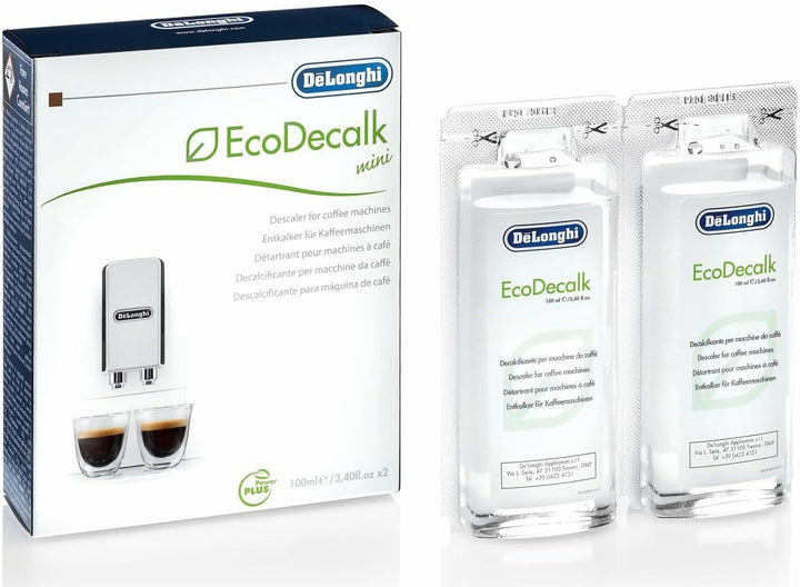 De'Longhi EcoDecalk Mini 2 x 100ml Descaler (DLSC200)