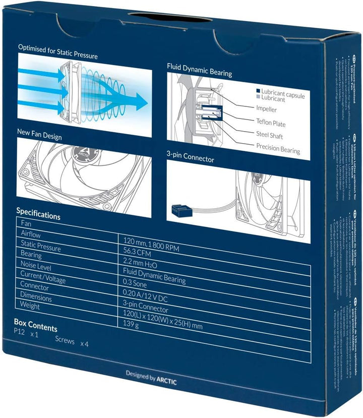 ARCTIC - P12 120 mm Case Fan (ACFAN00118A)