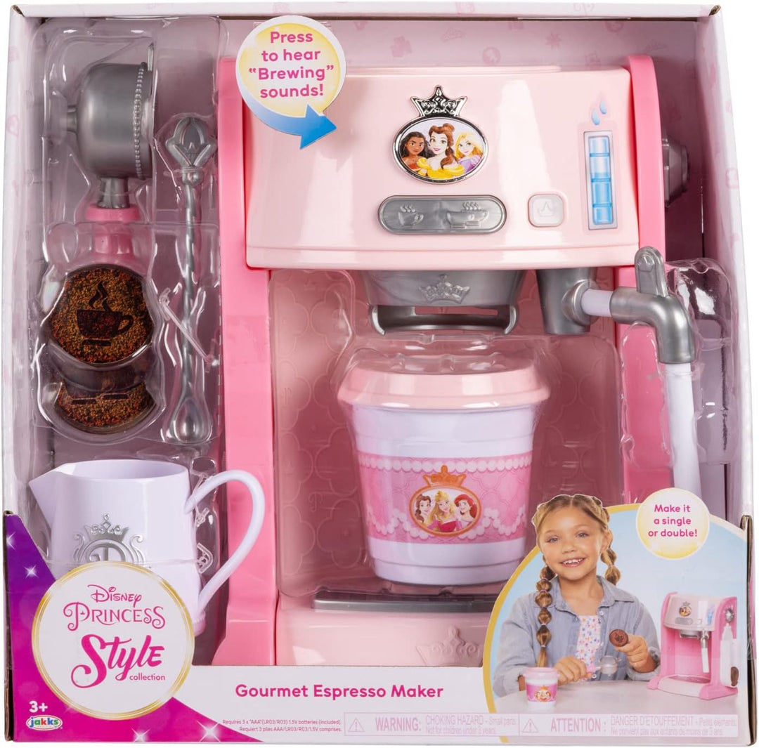 Disney Princess Style Collection Espresso Maker. Includes Play Espresso Machine,