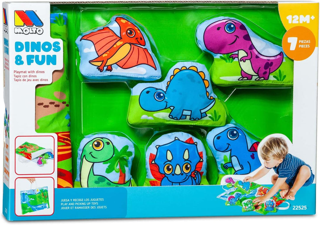 MOLTO Dinos & Fun Multicolor Play Figures (Model 22525)