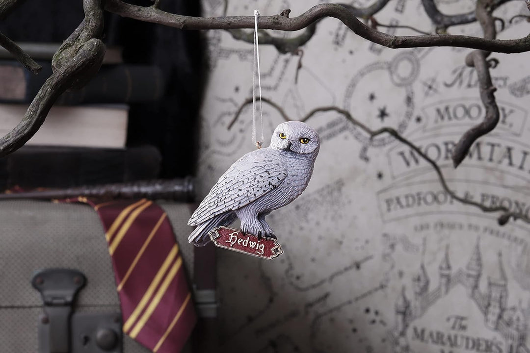 Nemesis Now Harry Potter Hedwig Hanging Ornament, White, 9cm