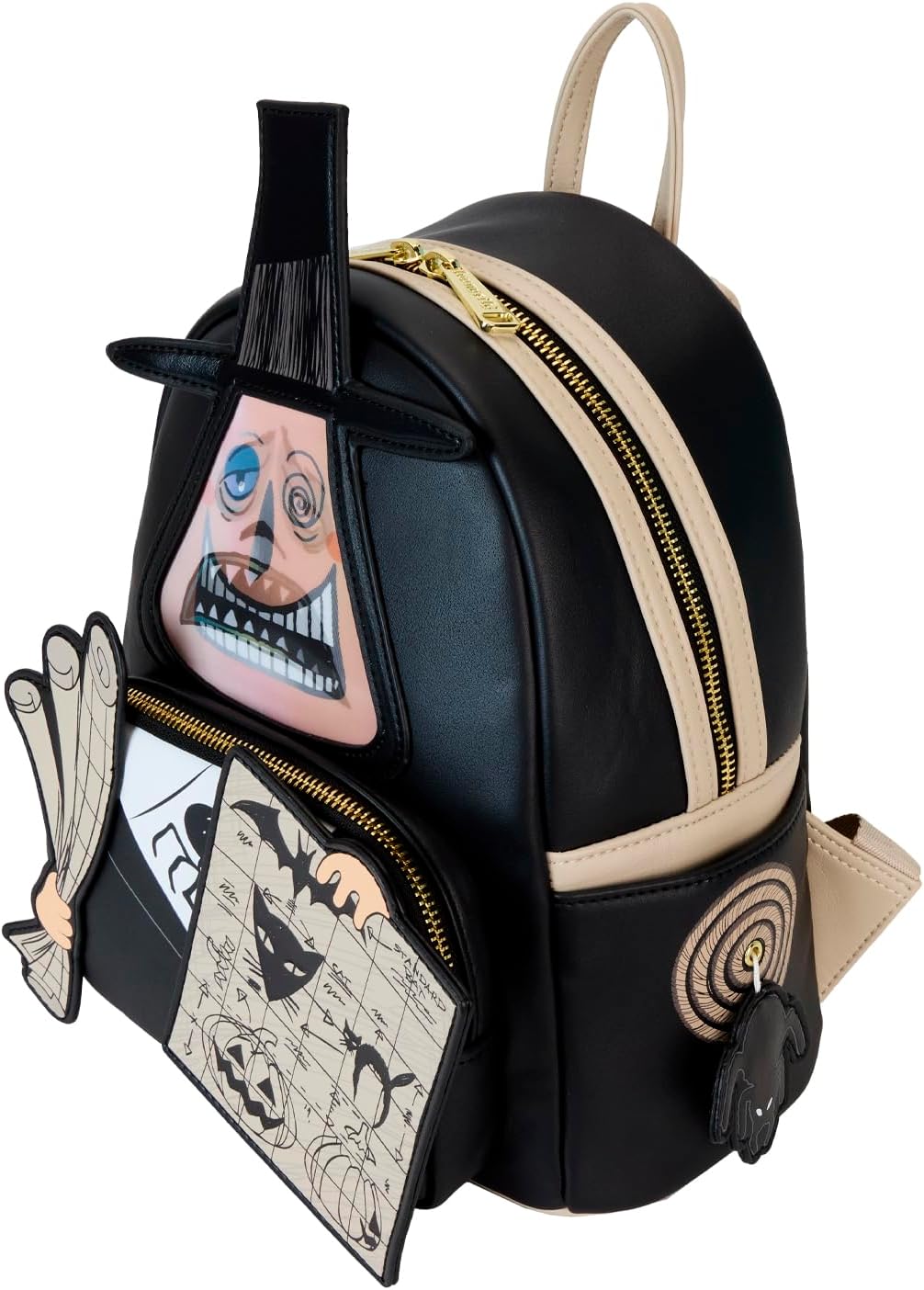 Loungefly Disney Nightmare Before Christmas Mayor with Plans Lenticular Mini Backpack (Model Number: N/A)