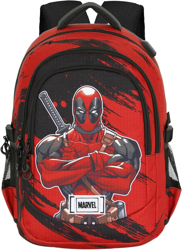 Marvel Deadpool Bad-Plus Casual Backpack (07284)