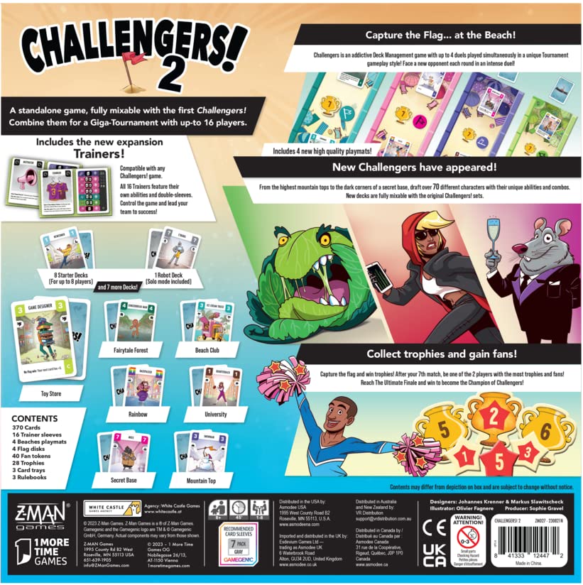 Z-Man Games Challengers! Beach Cup Board Game (ZMGZM027)