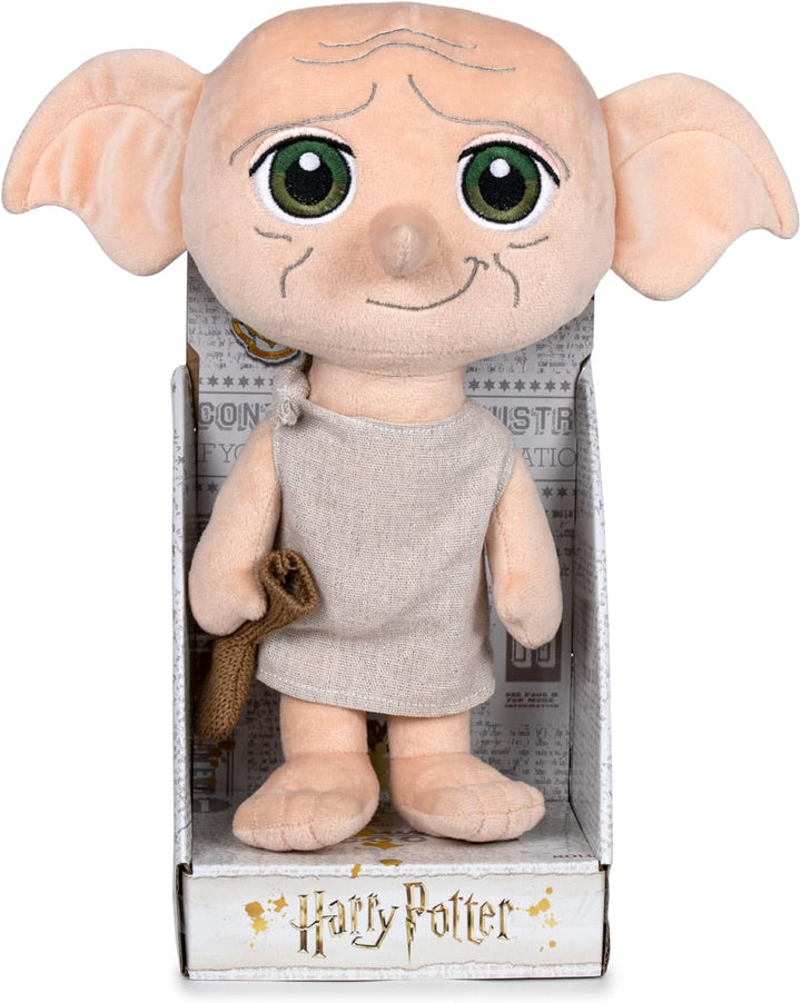 Famosa Softies - Harry Potter Dobby the Elf Sound Plush Toy 30cm - Officially Licensed Soft Toy for All Ages