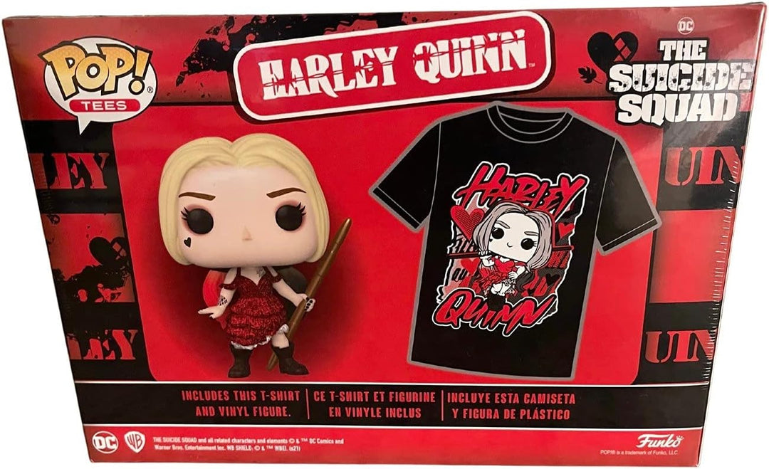 Funko Pop! Movies Suicide Squad - Harley Quinn Vinyl Figure & Large Tee (Collector's Box)