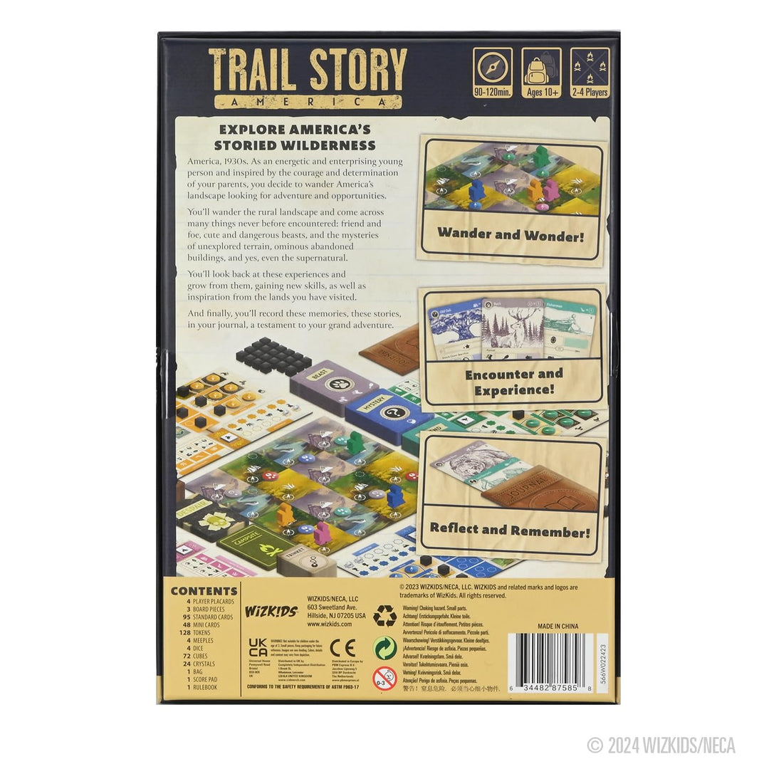 Trail Story: America - WizKids Board Game for Strategy and Adventure Enthusiasts