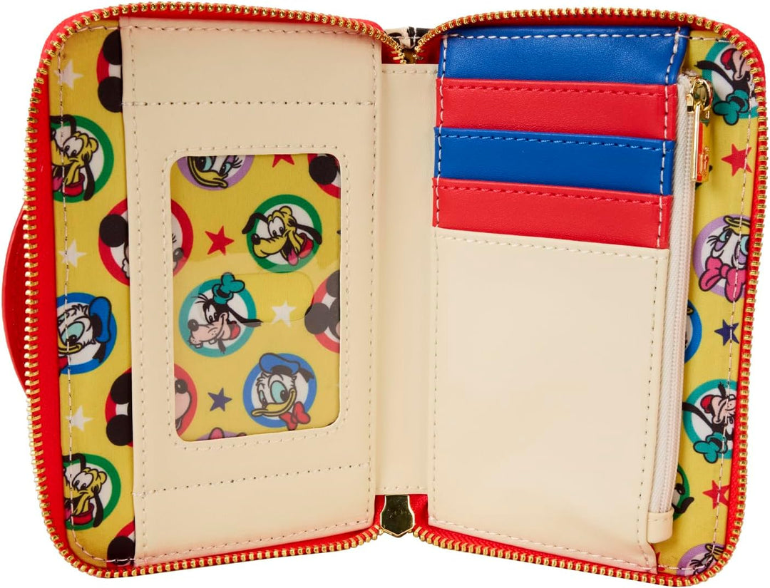 Loungefly Disney Mickey and Friends Classic Zip Around Wallet (WDWA3179)