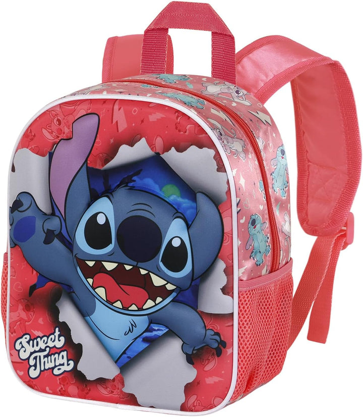 Lilo and Stitch Thing-Small 3D Backpack, Pink, 26 x 31 cm, Capacity 8.5 L