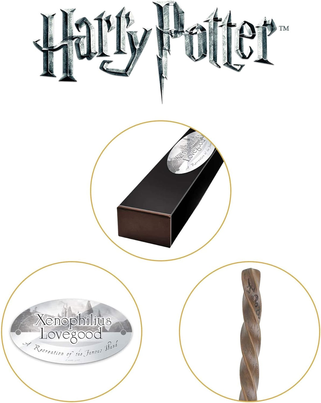 The Noble Collection Harry Potter - Xenophilius Lovegood Character Wand (NN8234)