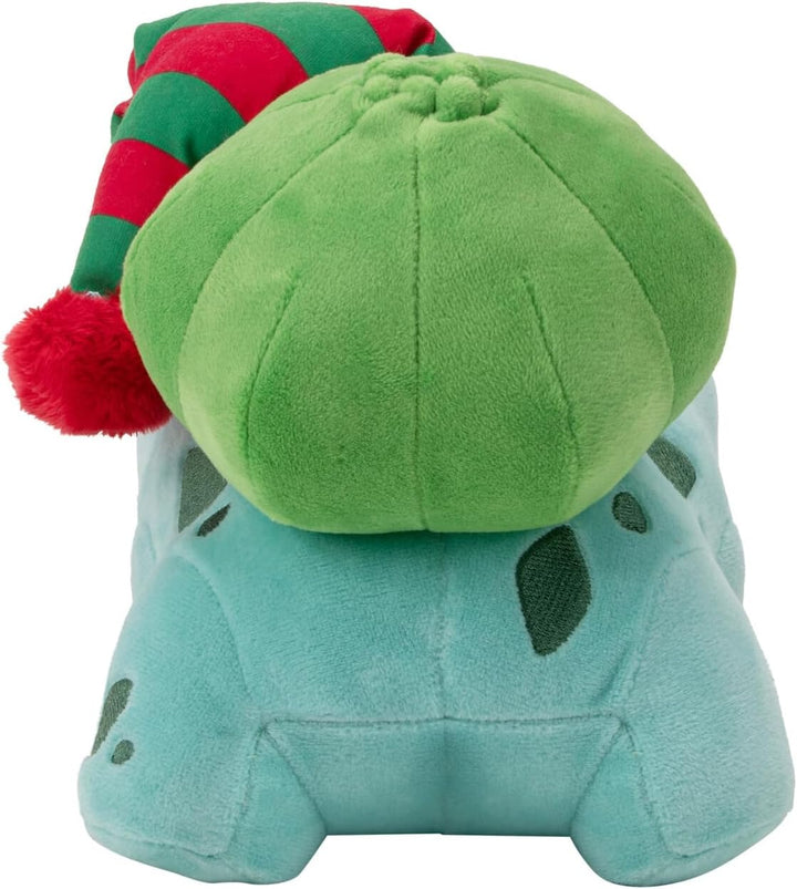 Pokémon Seasonal Plush - Bulbasaur with Striped Hat 8-Inch Plush for Pokémon Fans (PKW3377)