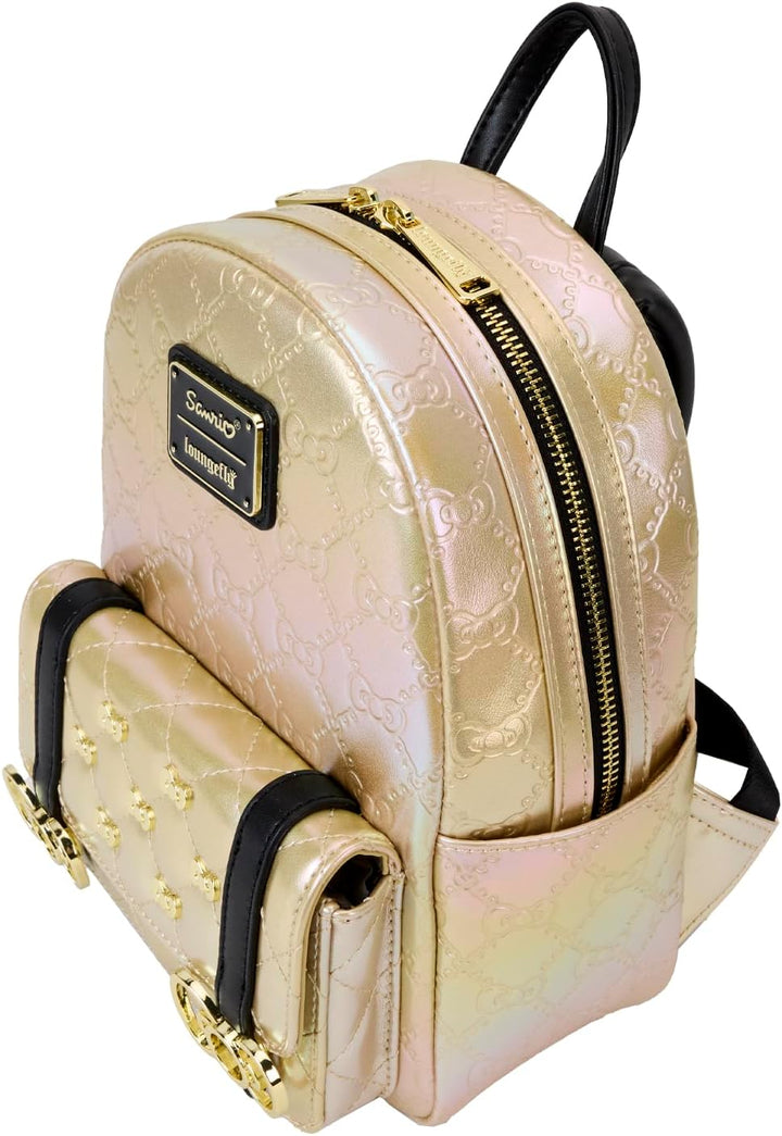 Loungefly Hello Kitty 50th Anniversary Metallic Gold Mini Backpack (SANBK0549)