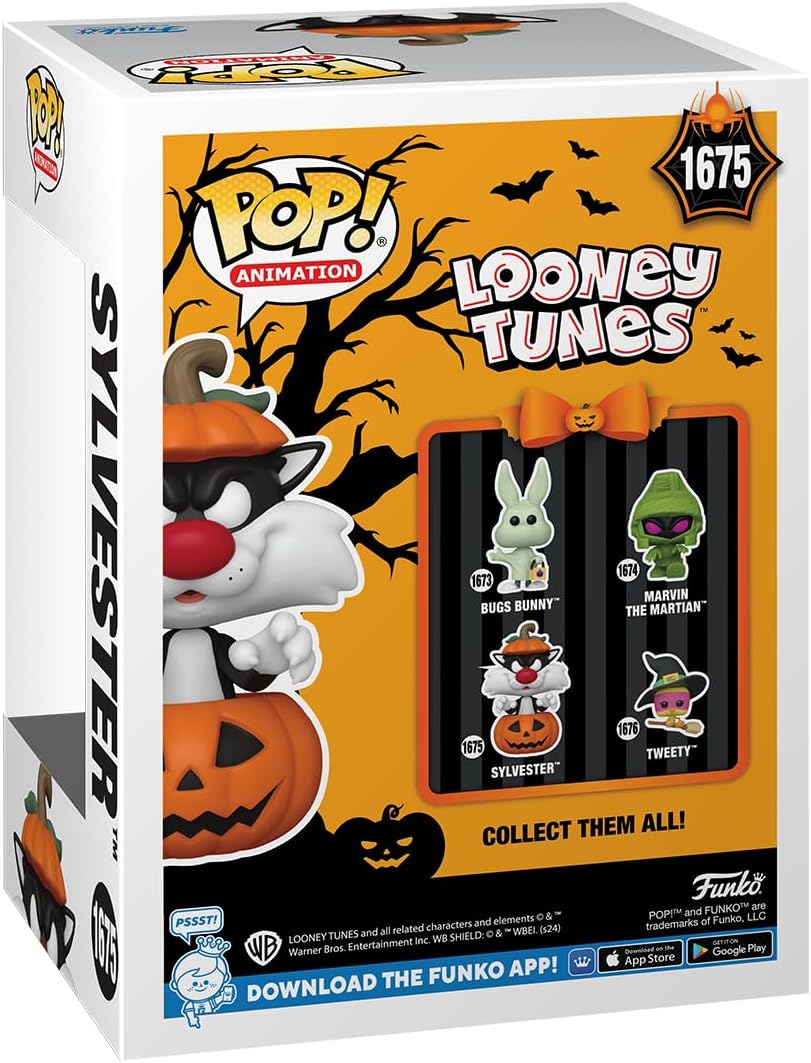 Funko Pop! Animation Looney Tunes - Sylvester Cat With Pumpkin Vinyl Figure (80872)