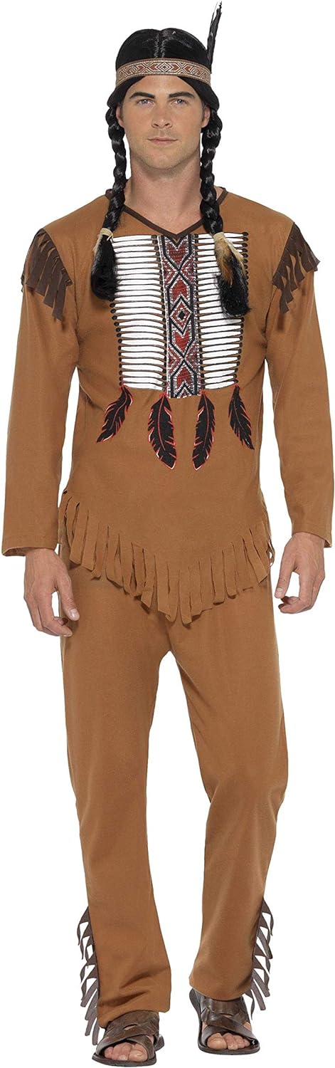 Smiffys Native American Warrior Costume - Size L (42"-44") (45509L)