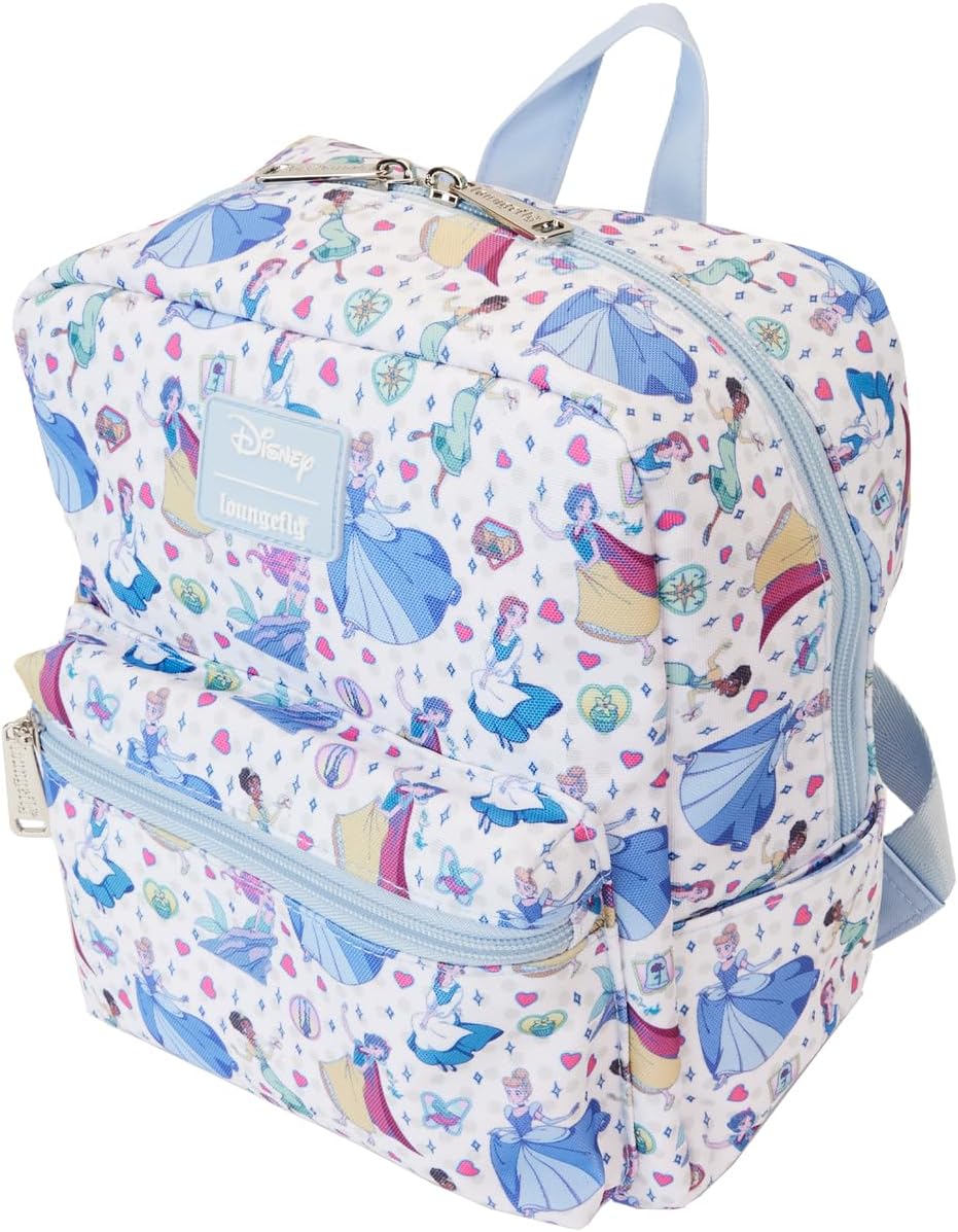 Loungefly Disney Princess Manga Style AOP Nylon Mini Backpack (LOUWDBK3604)