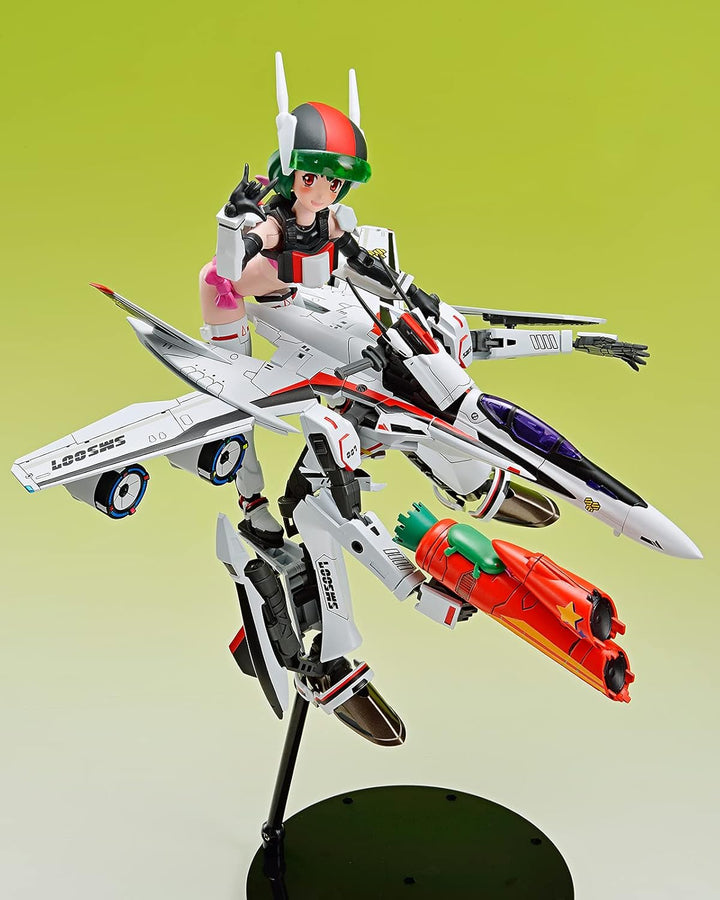 GOOD SMILE Aoshima - Macross F VF-25F Messiah Ranka Lee Plastic Model Kit - Anime Series Collectible for Ages 15+