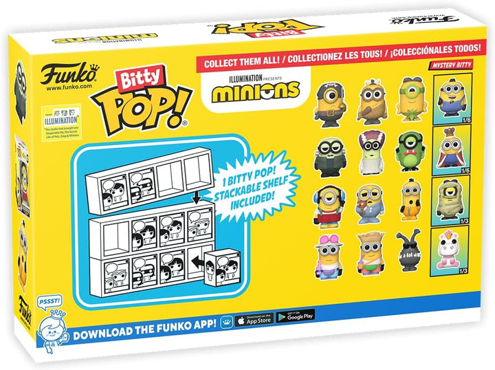 Funko Bitty POP! Minions and A Surprise Mystery Mini Figure - 0.9 Inch (2.2 Cm)