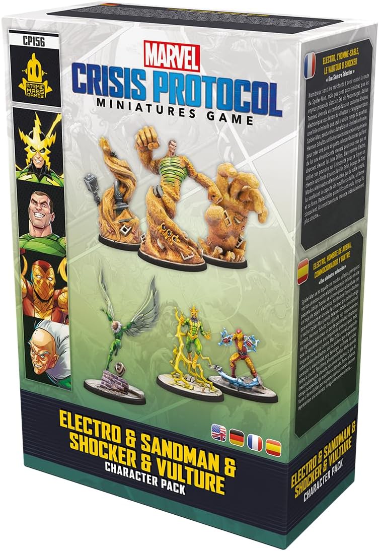 Atomic Mass Games Marvel Crisis Protocol Character Pack: Electro, Sandman, Shocker & Vulture (FFGCP156)