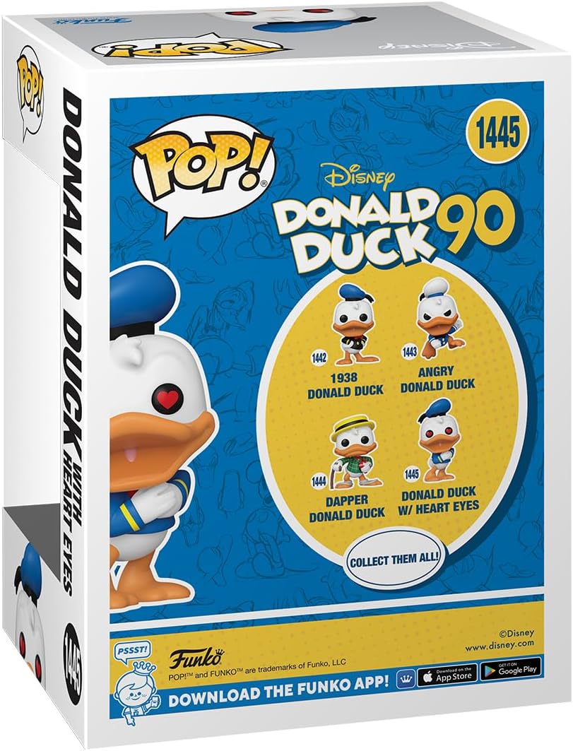 Funko POP! Disney: Donald Duck 90th - Donald Duck - (Heart Eyes) - Collectable V