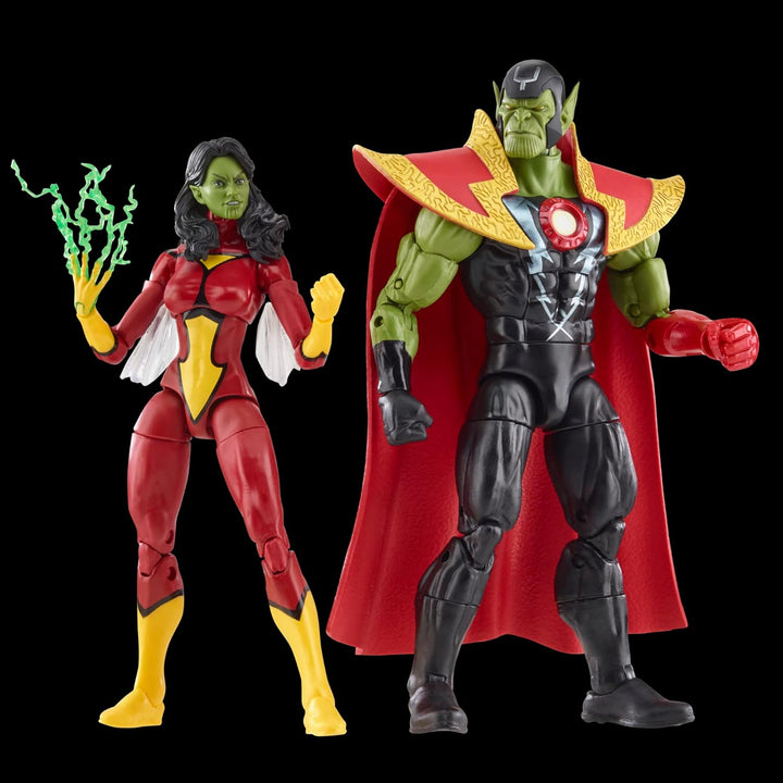 Hasbro Marvel Legends Series Avengers 60th Anniversary - Skrull Queen and Super-Skrull Action Figure Set (F7085)