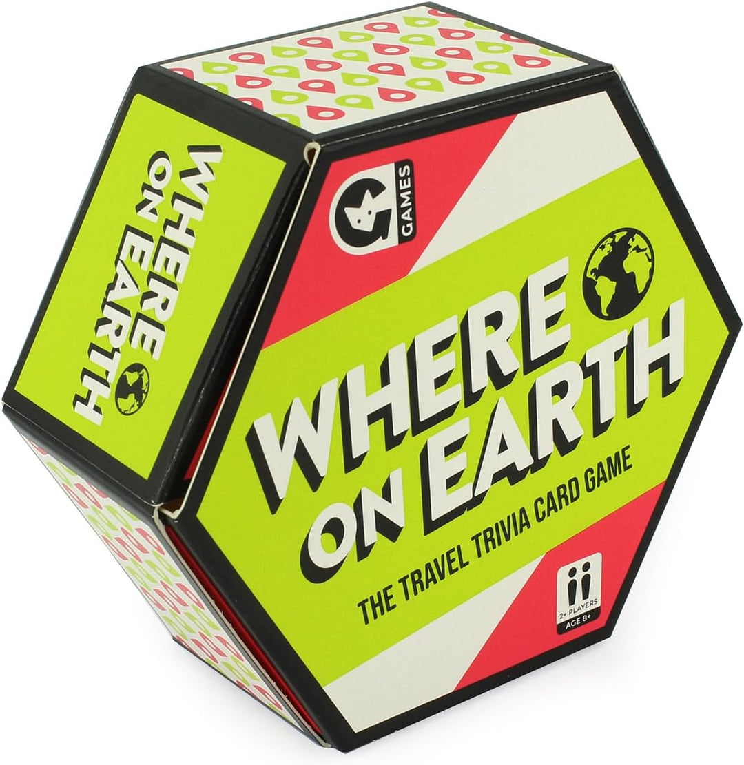 Ginger Fox Where On Earth Trivia Card Game for Ages 8+ (0112.1795.71.WOE.OSZ)